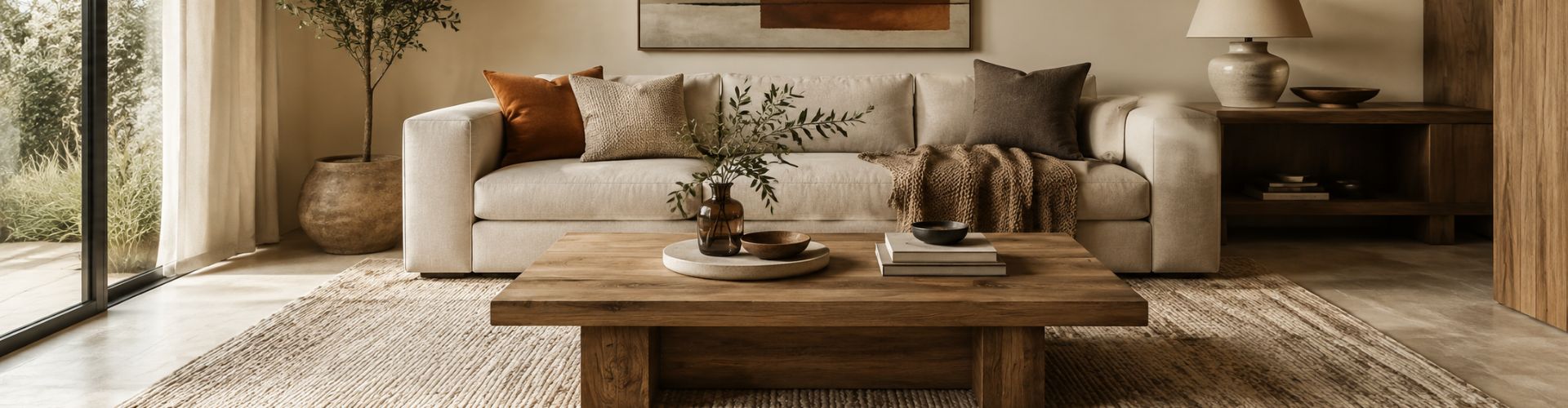 Pairing Coffee Tables with Rugs and Sofas