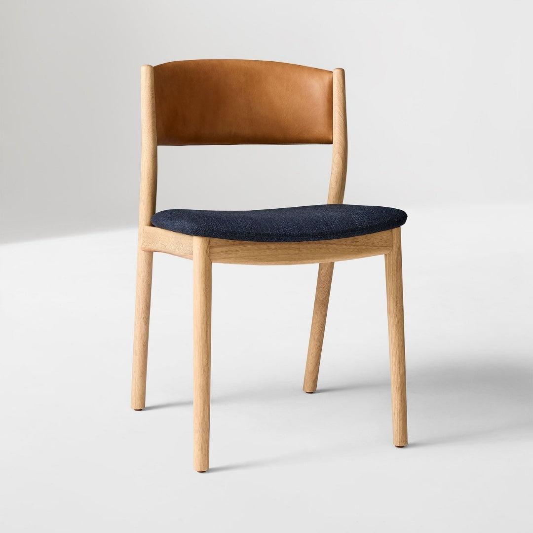 Sleek Natural Frame Wooden Dining Chair