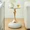 Artisan Ivory & Gold Hourglass Side Table