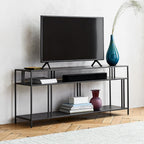 Sleek Modern Open-Shelf TV Unit