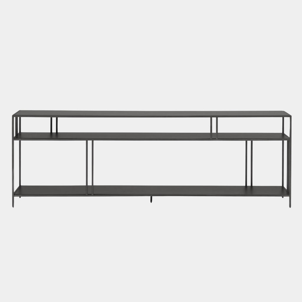 Sleek Modern Open-Shelf TV Unit