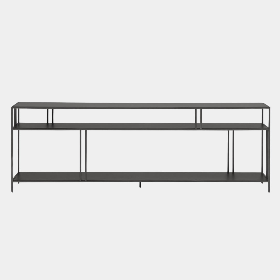 Sleek Modern Open-Shelf TV Unit