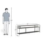 Sleek Modern Open-Shelf TV Unit