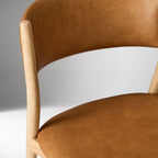 Sleek Natural Frame Wooden Dining Chair