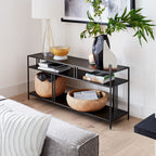 Sleek Modern Open-Shelf TV Unit