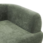 7 Seater Olive Green Upholstered L-Shape Sectional Sofa