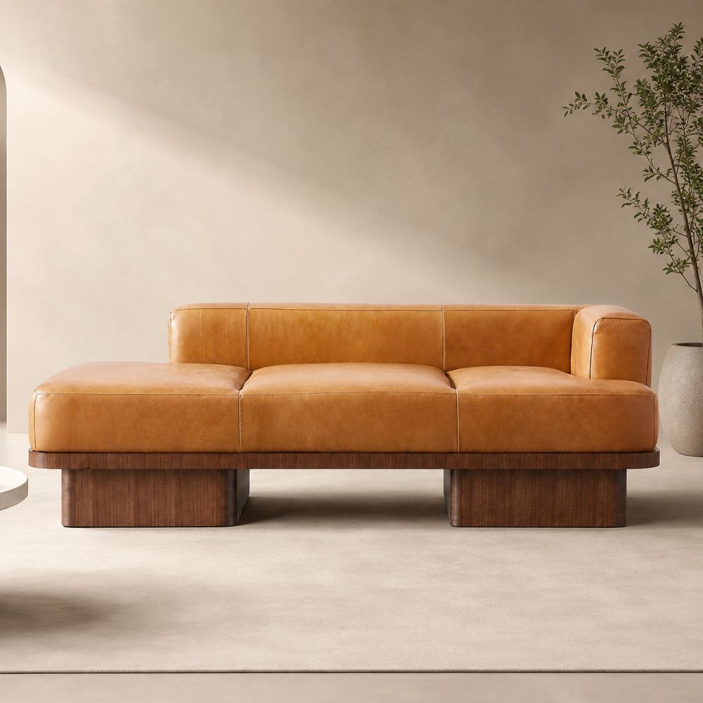 3 Seater Contemporary Platform Lounge Sofa