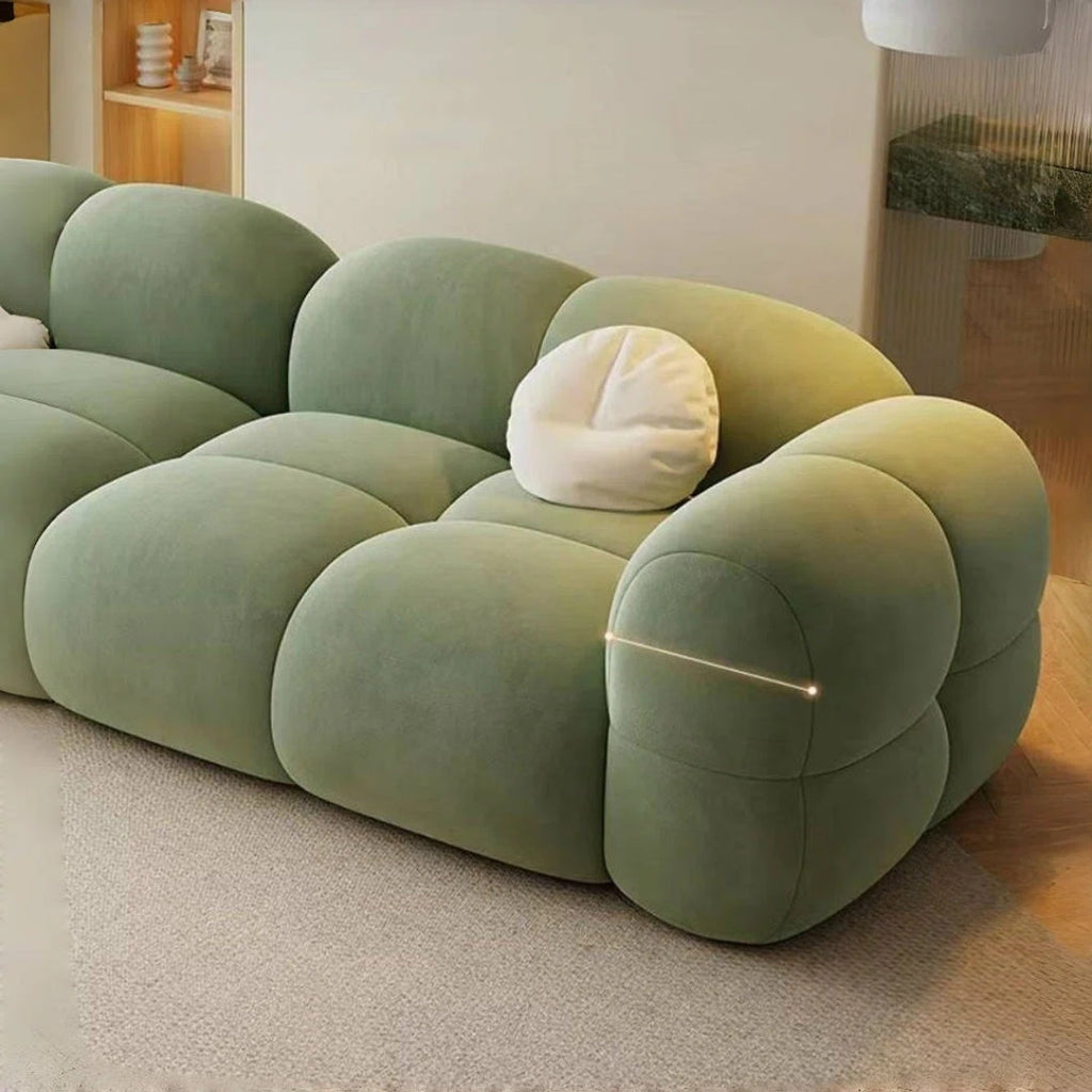 4 Seater Puff Sage Modular Sofa