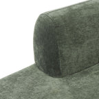 7 Seater Olive Green Upholstered L-Shape Sectional Sofa