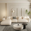 5 Seater LuxeCloud Curve L-Shaped Sofa