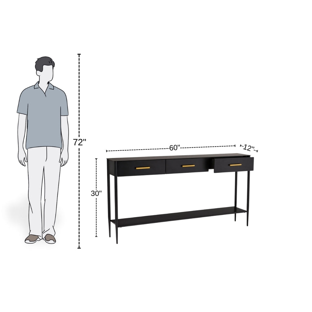 Minimal Luxe 3-Drawer TV Unit