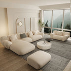5 Seater LuxeCloud Curve L-Shaped Sofa


