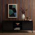 Matte Black Luxe TV Unit
