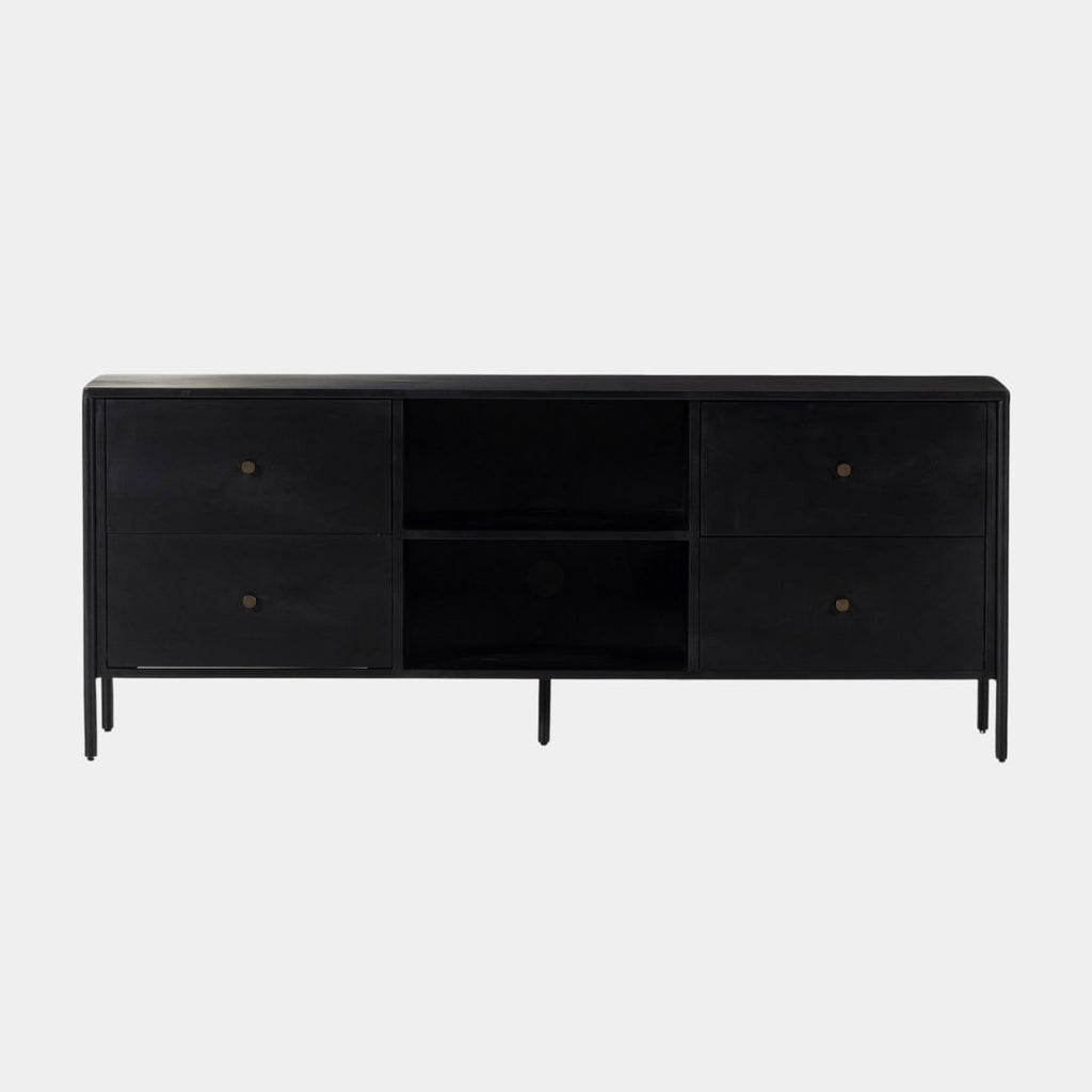 Matte Black Luxe TV Unit
