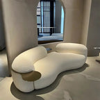 3 Seater Modern Flow Upholstered Curved Sofa