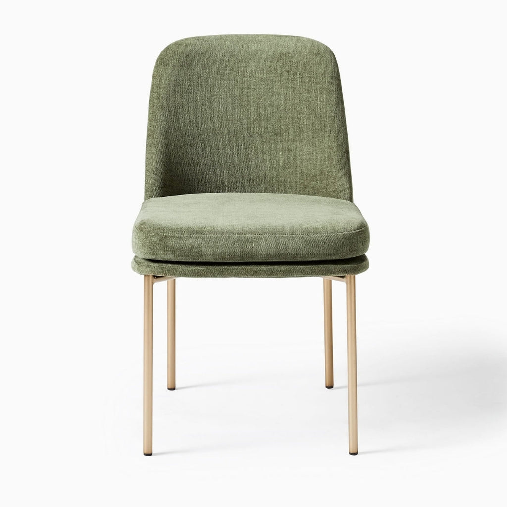 Elegant Sage Green Upholstered Dining Chair