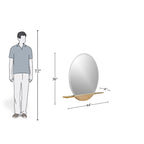 Orbit Round Mirror with Shelf