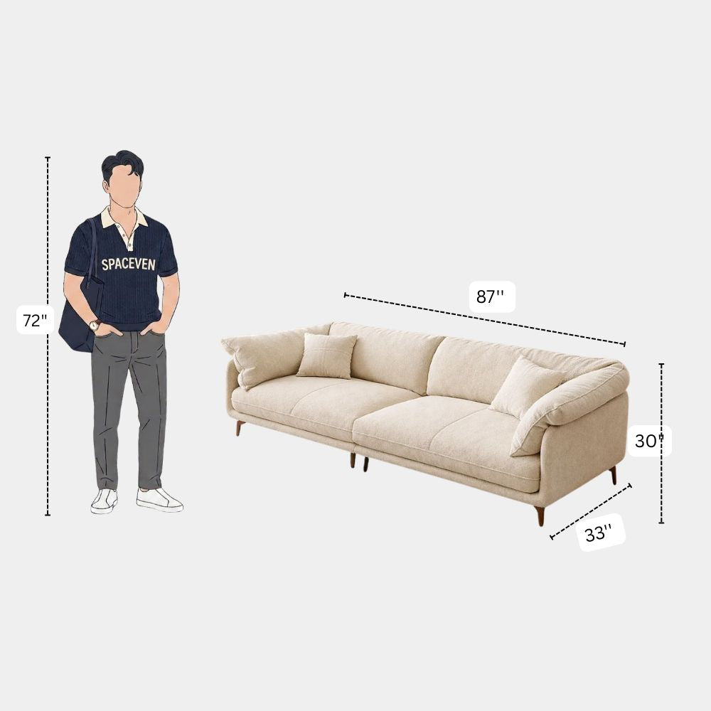 4 Seater Modern Plush Lounge Sofa