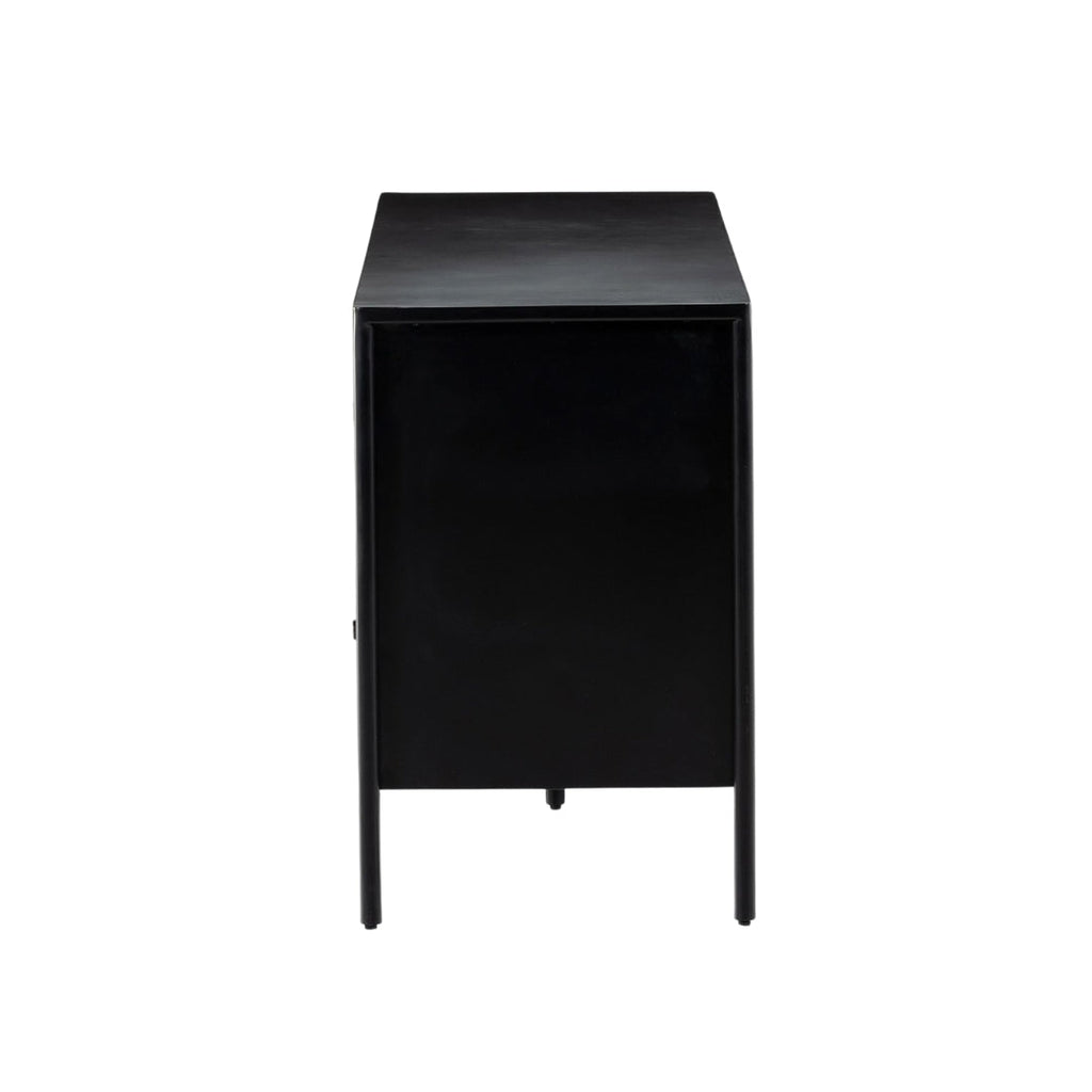 Matte Black Luxe TV Unit
