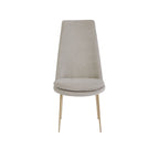 Elegant High Back Gray Dining Chair