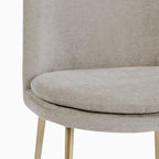 Elegant High Back Gray Dining Chair