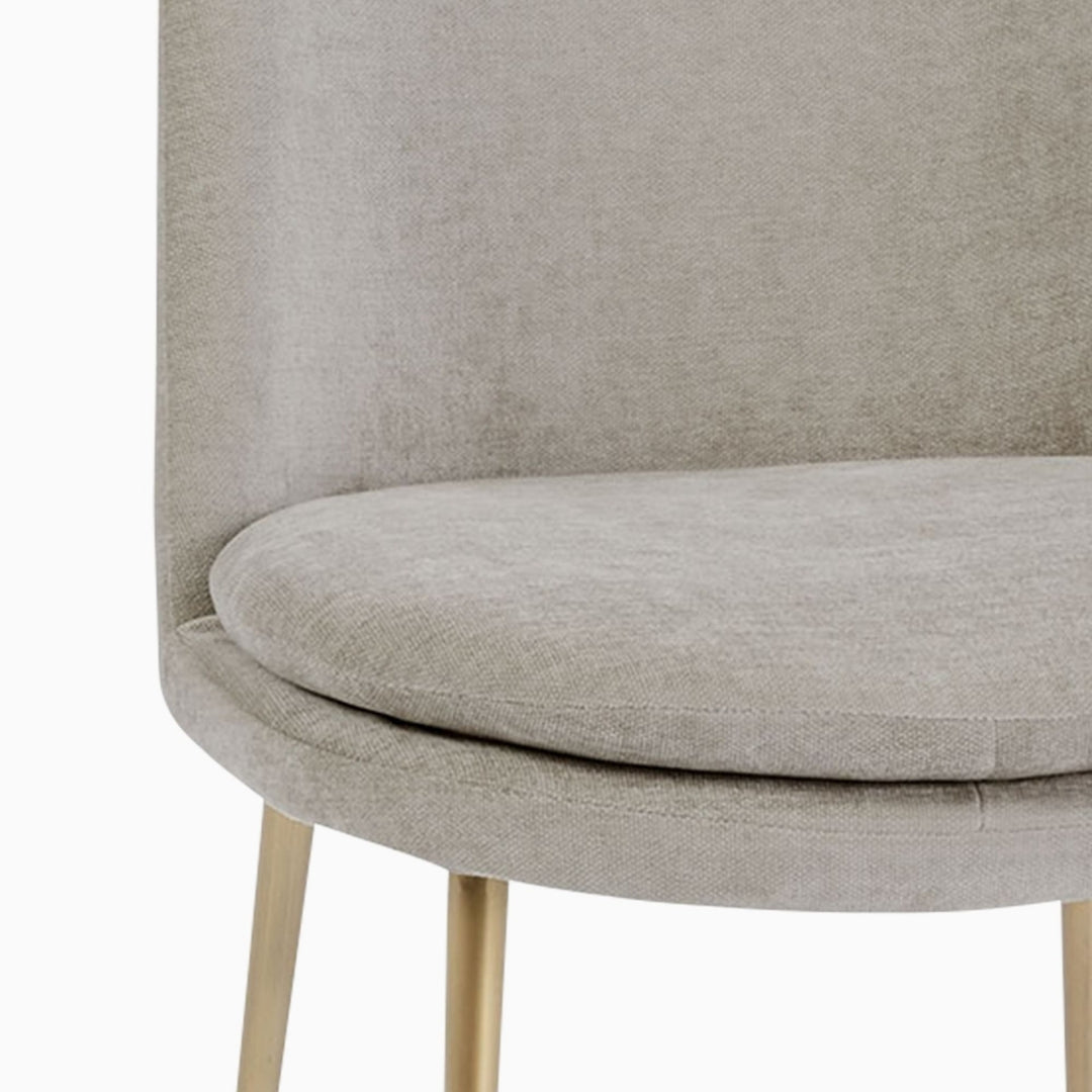 Elegant High Back Gray Dining Chair