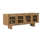 Vintage Frame Glass-Door TV Unit