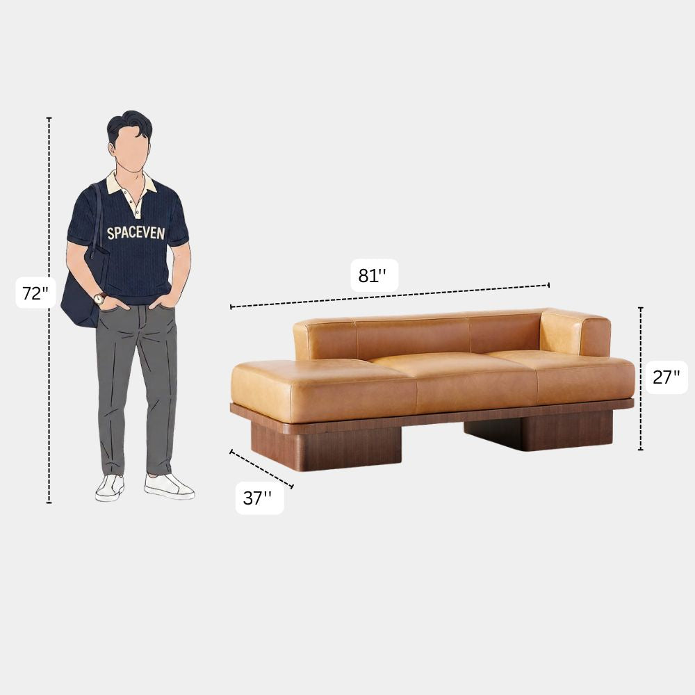 3 Seater Contemporary Platform Lounge Sofa