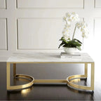 Modern Golden Loop Brass Coffee Table