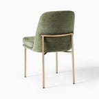 Elegant Sage Green Upholstered Dining Chair