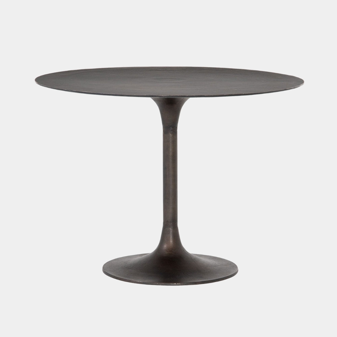 Haven Pedestal Rust Cafe Table 
