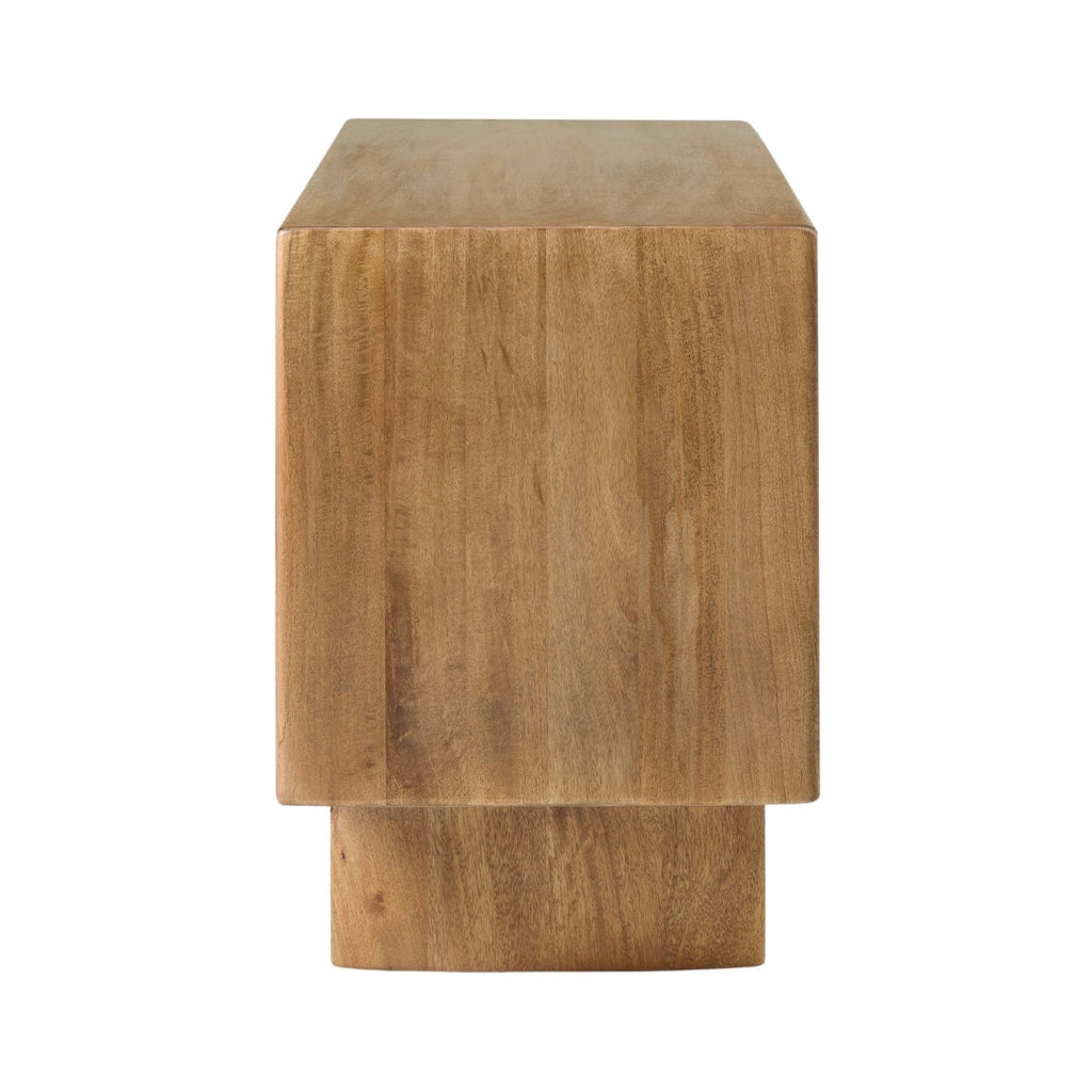 Vintage Frame Glass-Door TV Unit