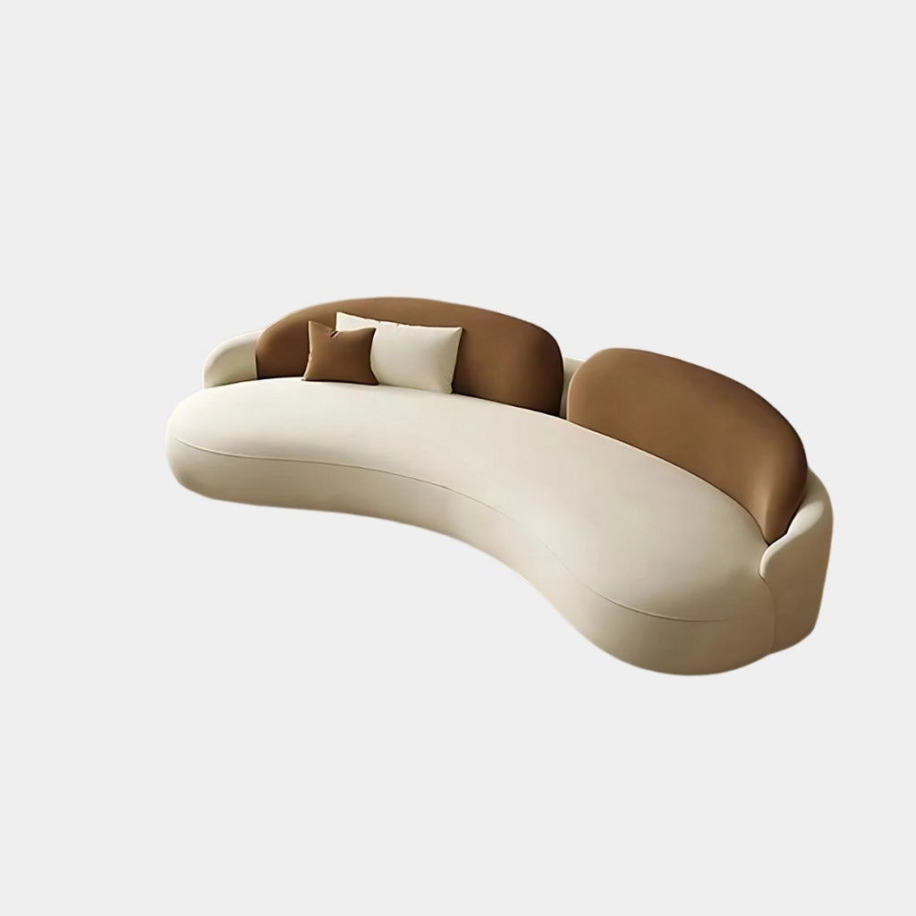 4 Seater Cocoa Ivory Luxe Lounge Sofa 
