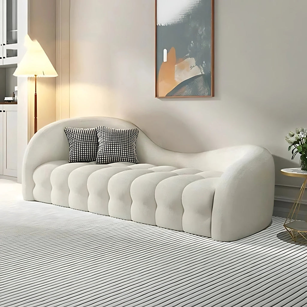 4 Seater Crescent Cloud Tufted Sofa