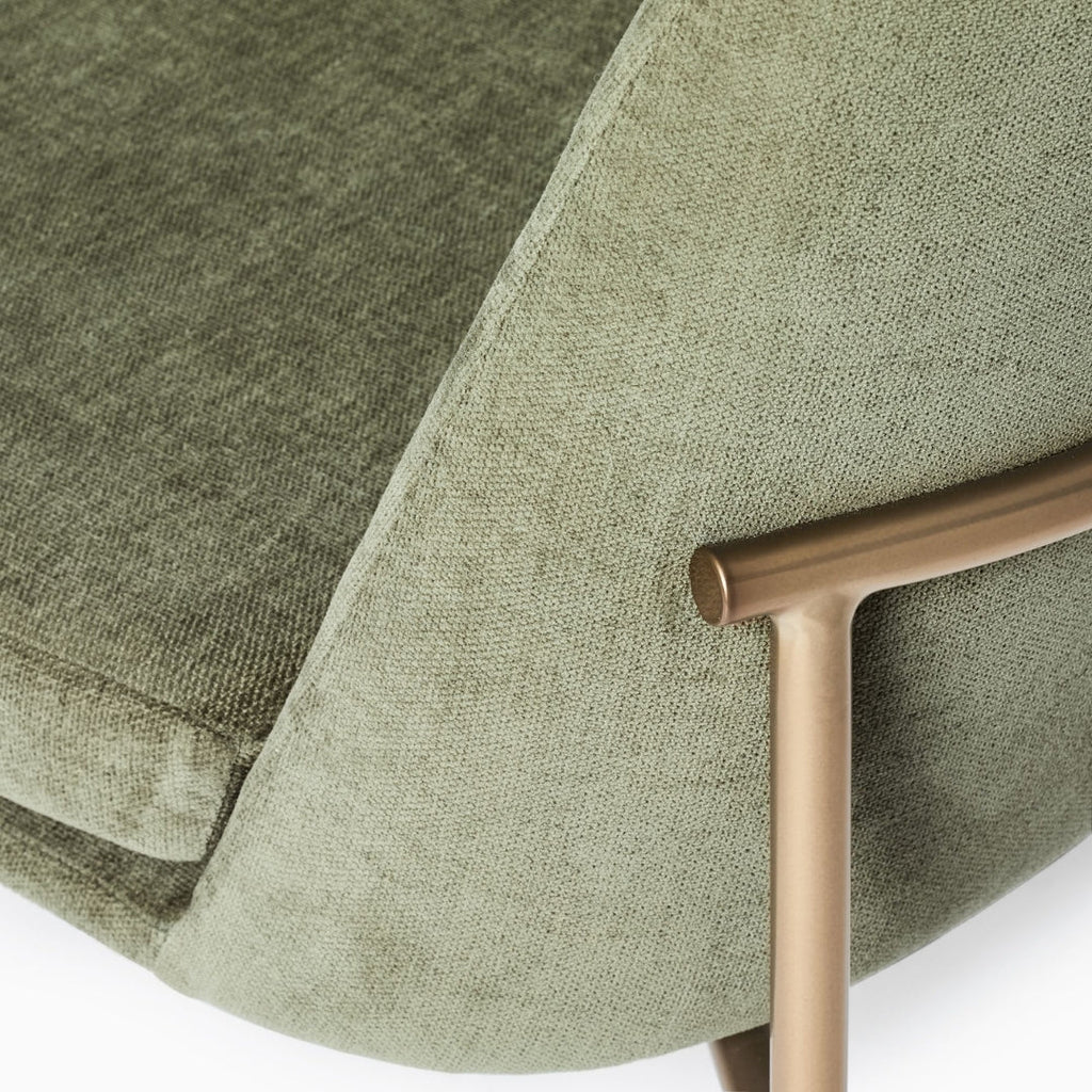 Elegant Sage Green Upholstered Dining Chair