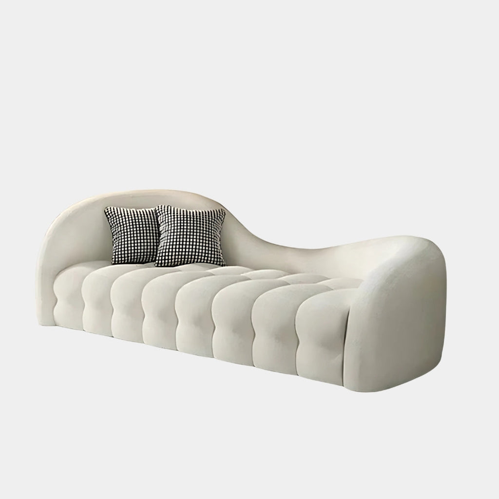 4 Seater Crescent Cloud Tufted Sofa