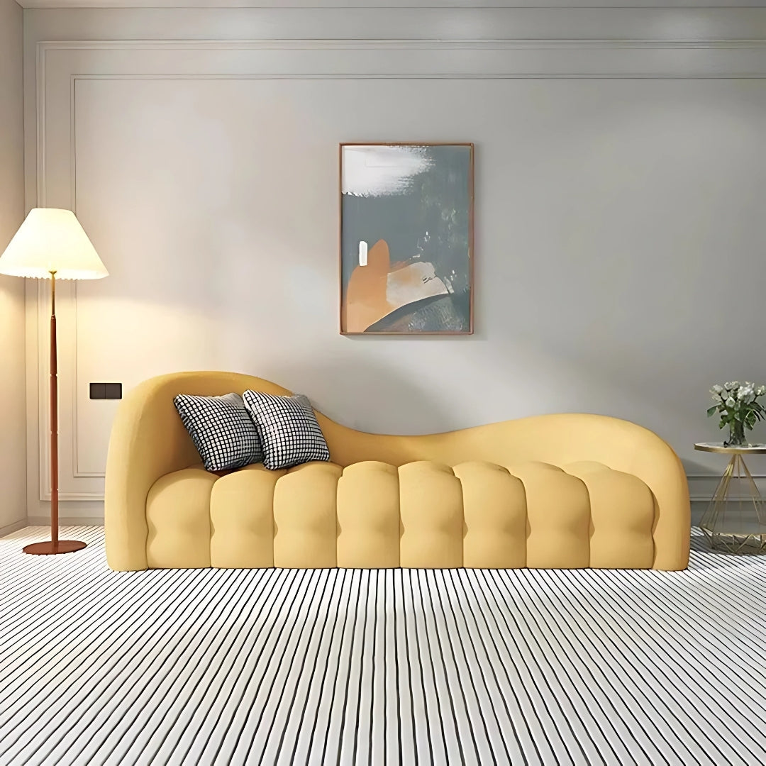 4 Seater Crescent Cloud Tufted Sofa