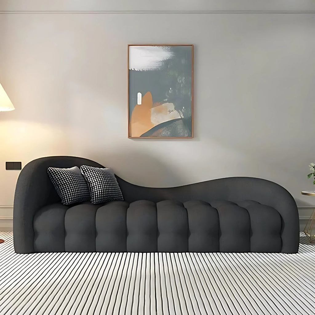 4 Seater Crescent Cloud Tufted Sofa