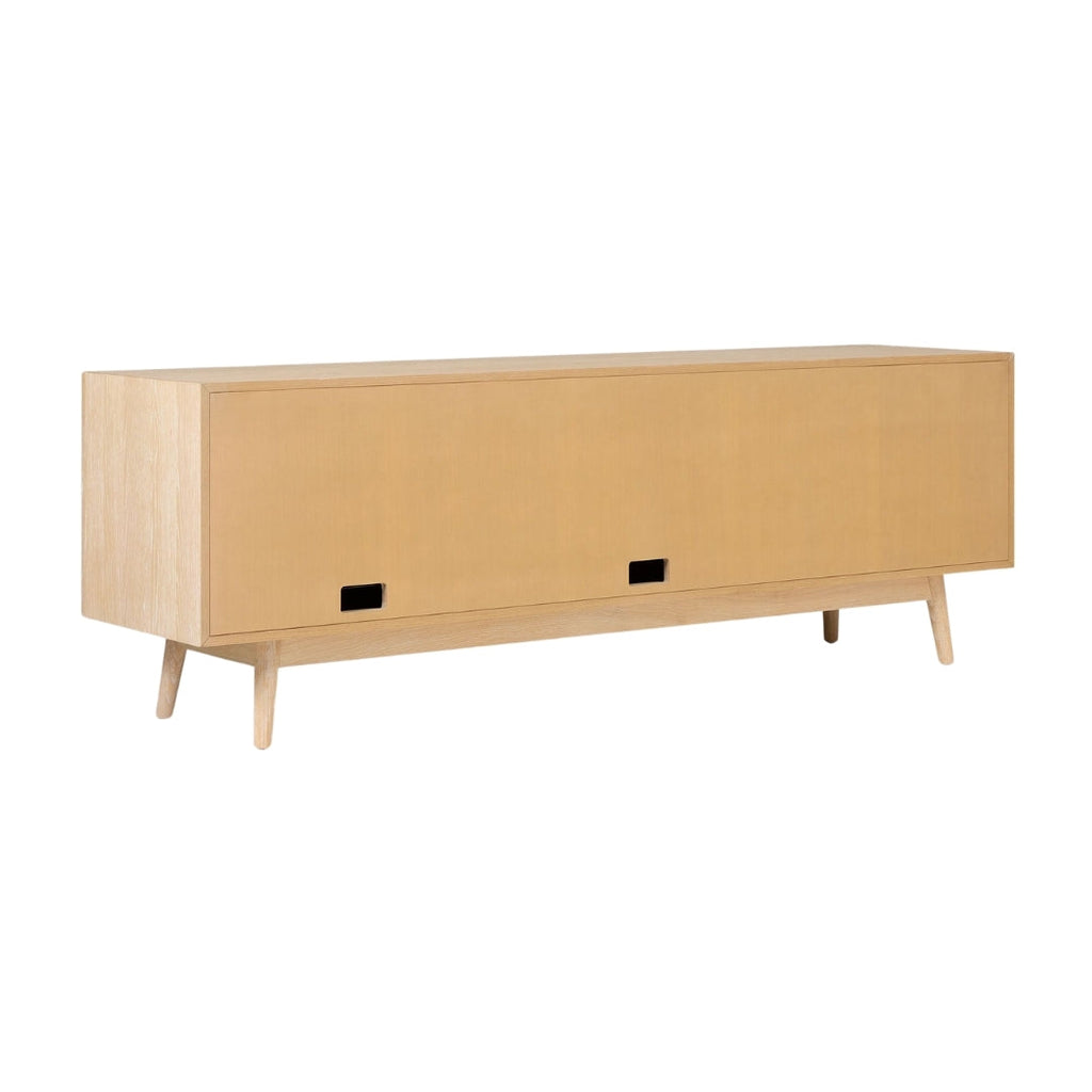 Natural Lightwood Minimalist TV Unit