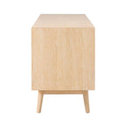 Natural Lightwood Minimalist TV Unit