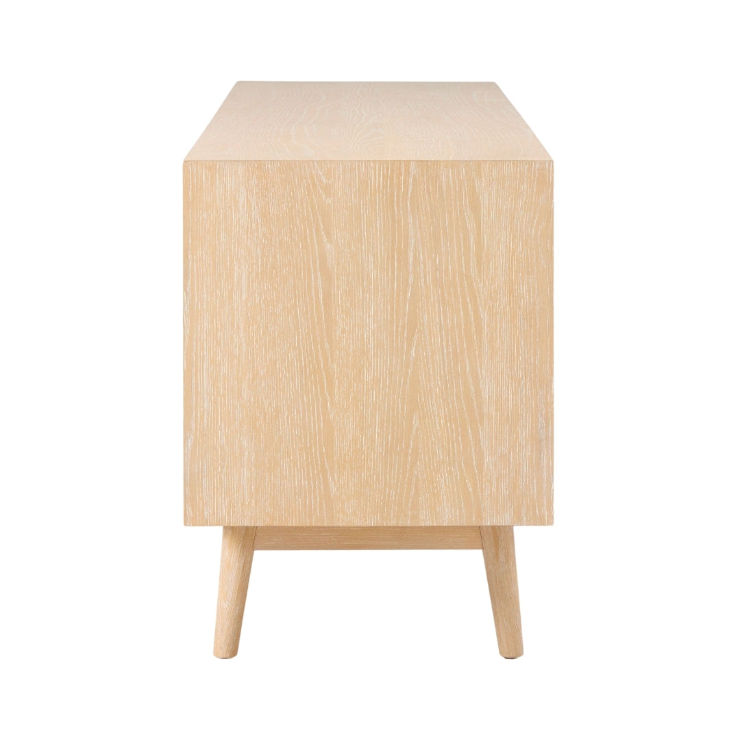 Natural Lightwood Minimalist TV Unit