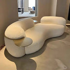 3 Seater Modern Flow Upholstered Curved Sofa