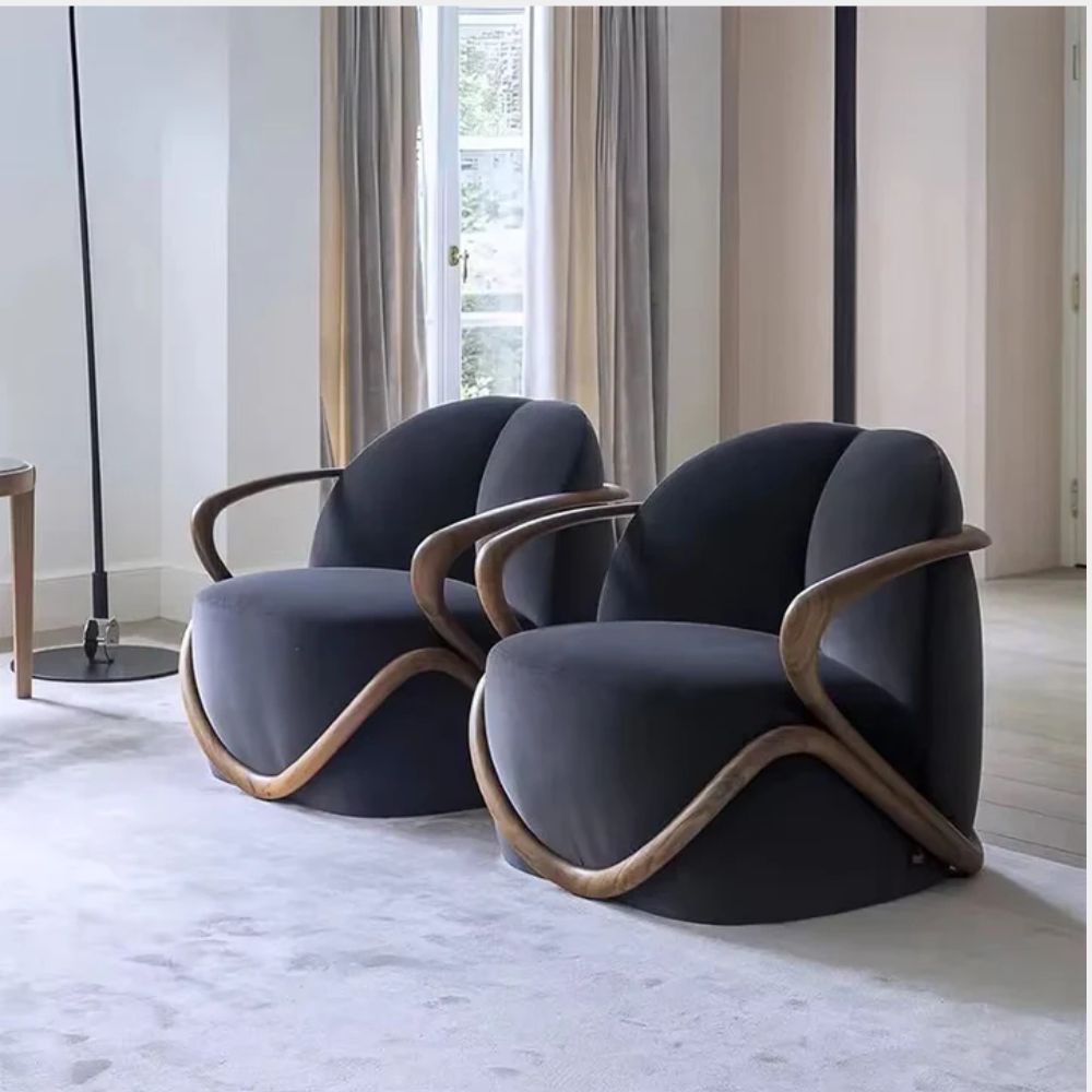 Modern Sculptural Accent Lounge Chair