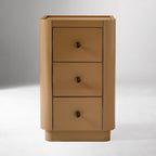 Minimalist Brown Rounded Edge Nightstand

