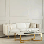 Modern Golden Loop Brass Coffee Table