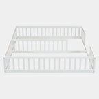 Twin Capacity White Baby Bed With Safety Rails