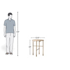 Minimal Ivory Marble & Brass Side Table