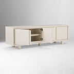 Stylish White Wooden TV Unit