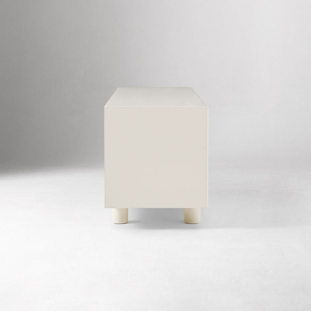 Stylish White Wooden TV Unit