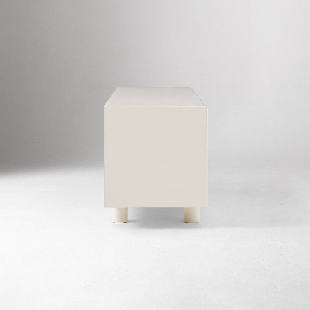 Stylish White Wooden TV Unit